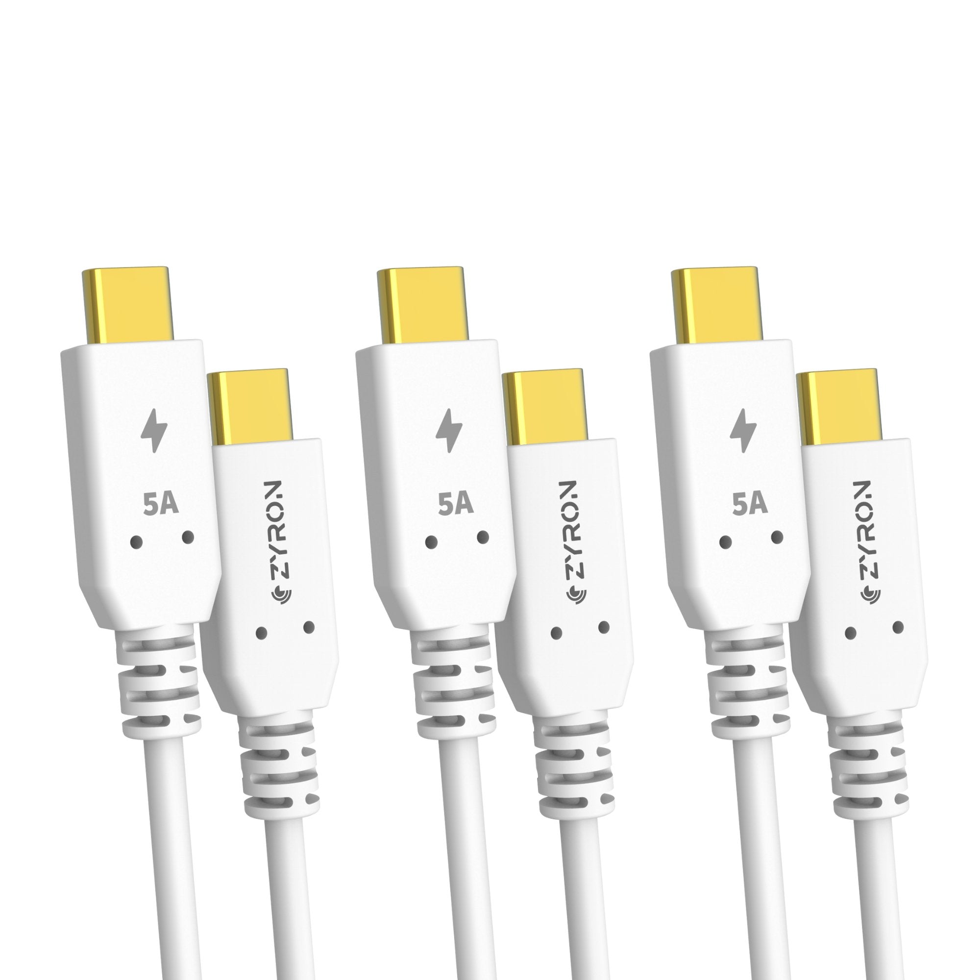100W USB IF Certified USB-C Cable White
