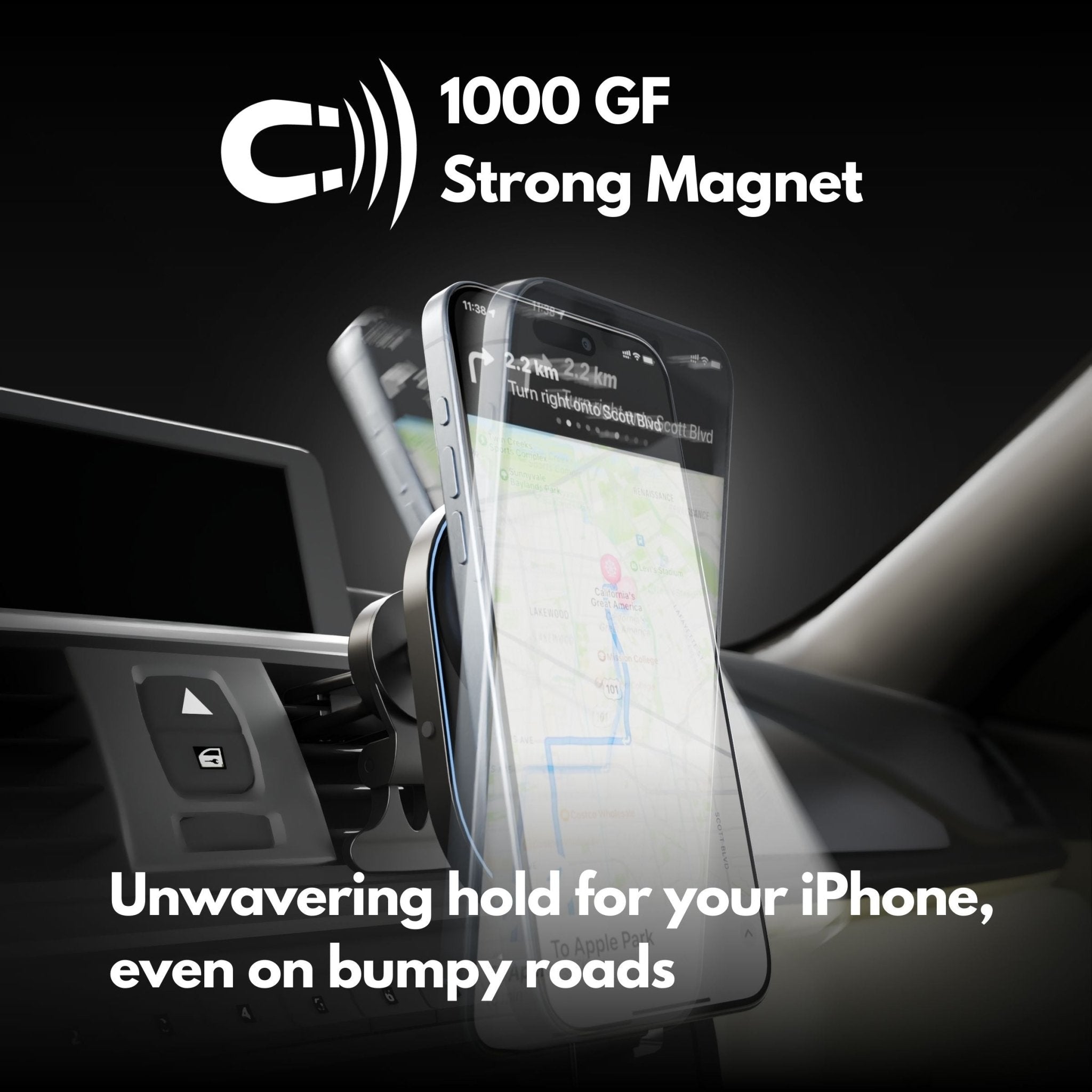 magnetic car charger iphone