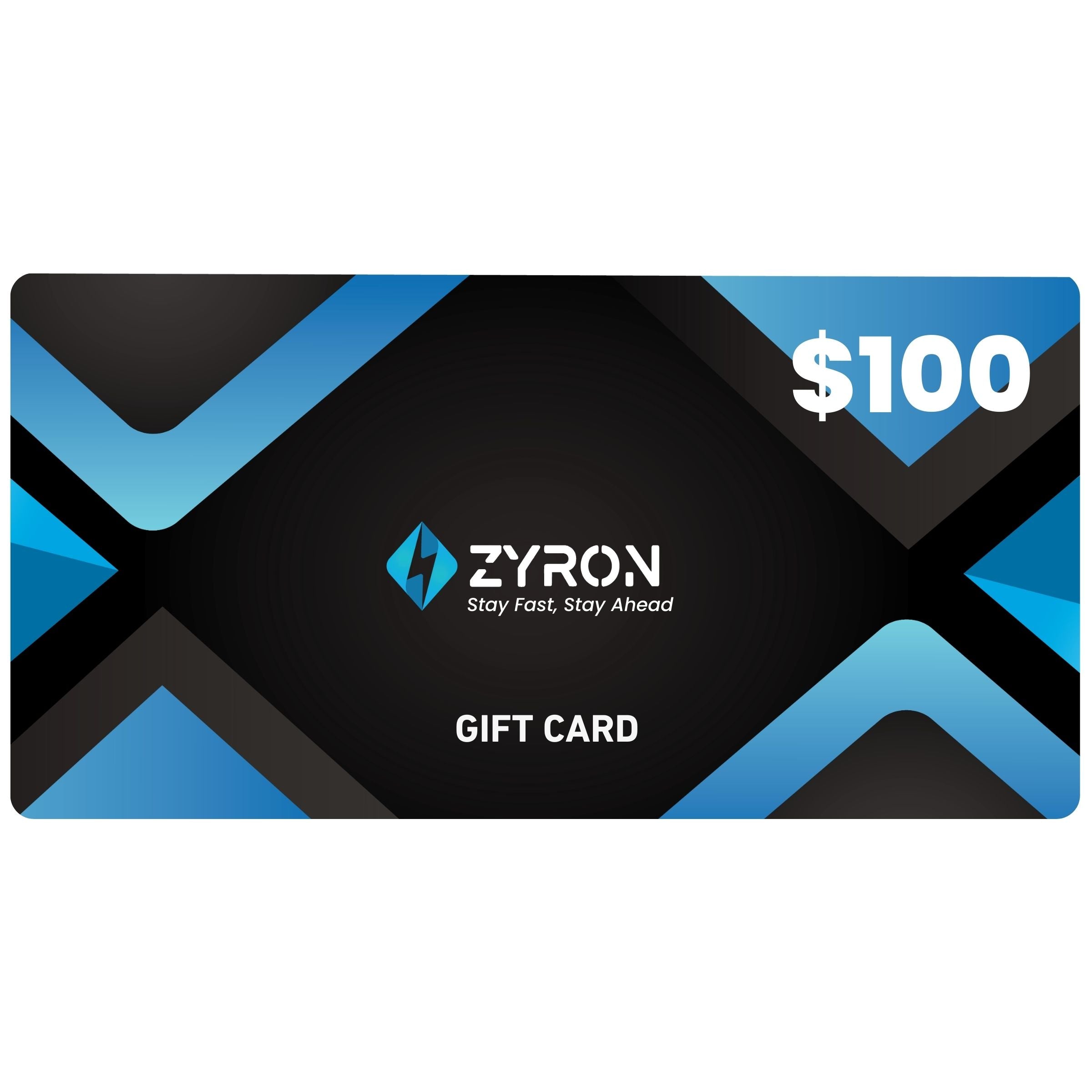 Zyron Gift Card $100