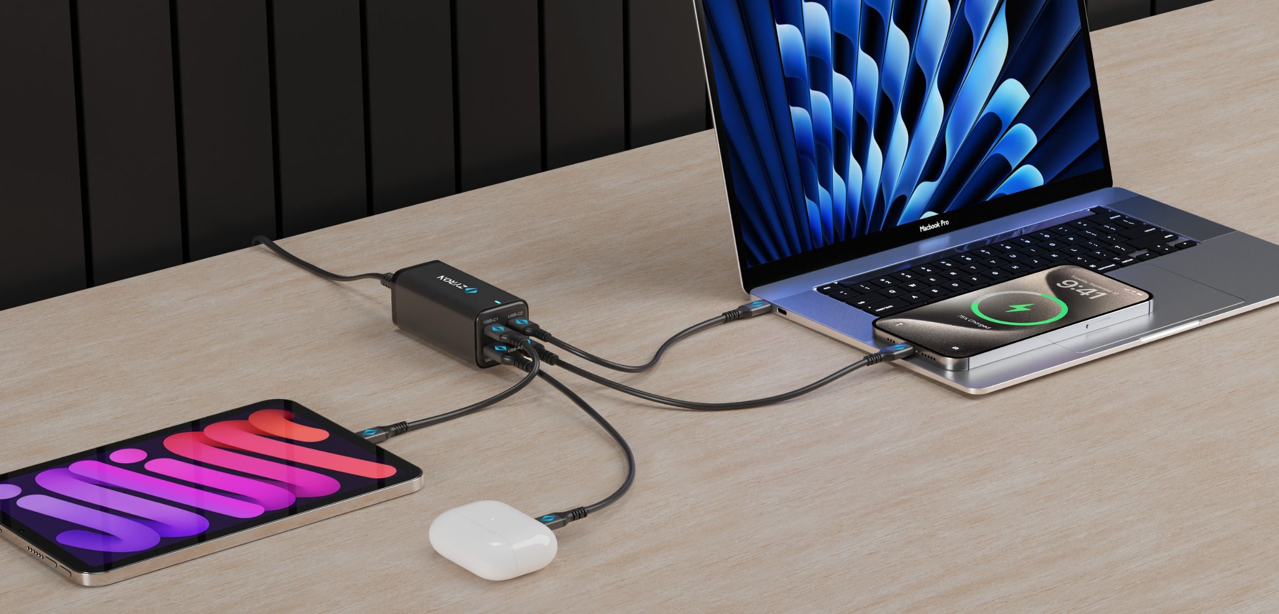 desktop charger multi USB charging station