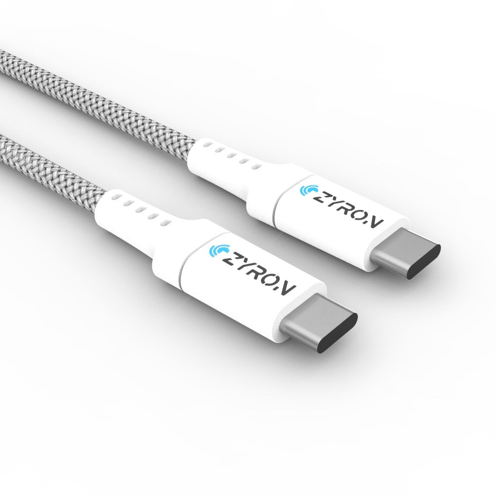 60W USB-C to USB-C Cable 1m length - Zyron Tech